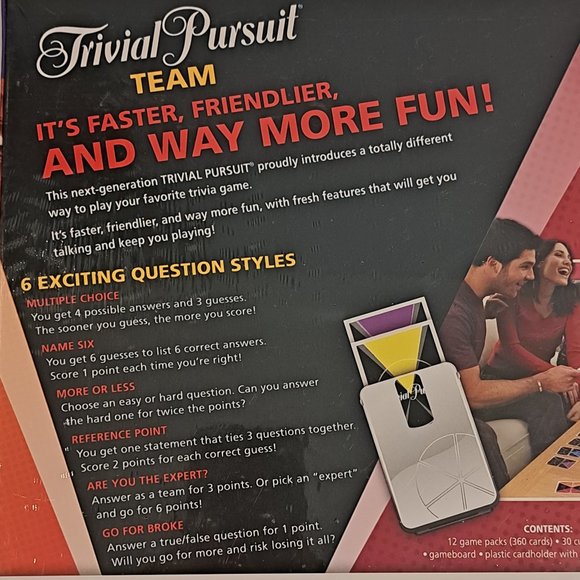 Trivial Pursuit Team Board Game New In Sealed Box 2009 Hasbro - Picture 6 of 16